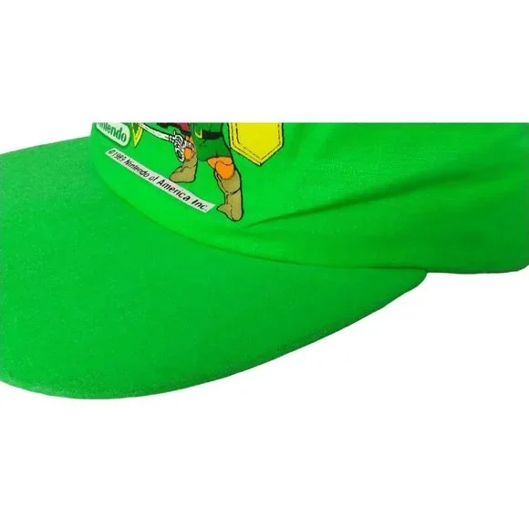 Vintage Nintendo The Legend of Zelda 1989 Green Painters Cap Hat Single Stitch - Picture 5 of 13